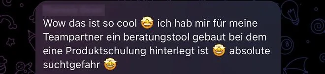 Stimme einer Teilnehmerin