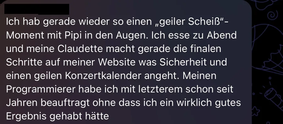 Stimme einer Teilnehmerin